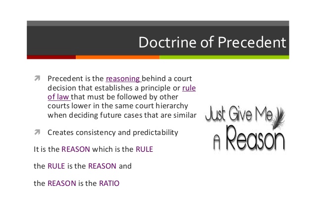 What Does Precedent Mean In Court